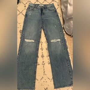 Garage straight jeans